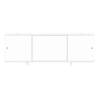 Экран для ванны Метакам Bravo ПВХ 168х60 см белый раздвижной (ЭПN_015506)