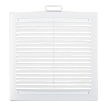 Решетка вентиляционная пластиковая приточно-вытяжная Era РЦ 200х200 мм с сеткой белая