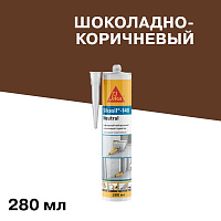 Герметик силиконовый нейтральный Sika SikaSil-140 Neutral шоколадно-коричневый 280 мл