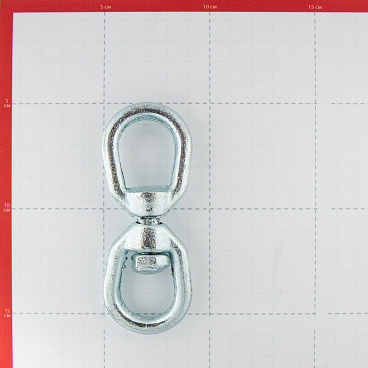 Вертлюг петля-петля d8 мм оцинкованный