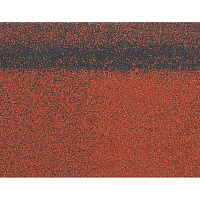 Черепица гибкая коньково-карнизная Шинглас Оптима красная 12/20 пог.м