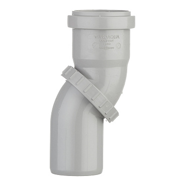 Отвод Pro Aqua Comfort d50 мм полипропиленовый поворотный для внутренней канализации