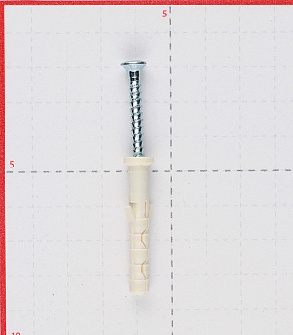 Дюбель-гвоздь Sormat 6x40 мм цилиндрическая манжета нейлон (200 шт.)