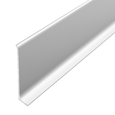 Плинтус алюминиевый напольный серебро 60х11,2х2500 мм L-образный