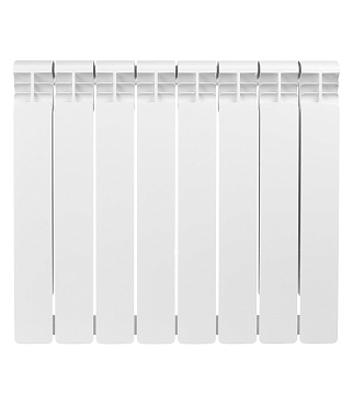 Радиатор алюминиевый Rifar Alum 500 мм 8 секций 1" боковое подключение белый