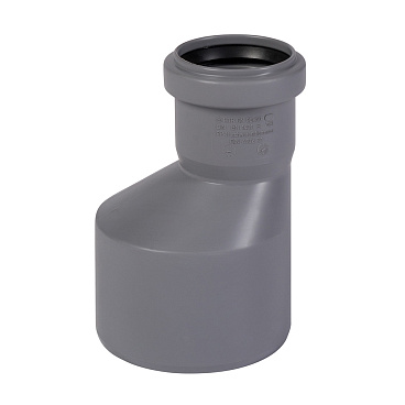 Переходник Ostendorf HTR d90х50 мм пластиковый эксцентрический для внутренней канализации (114720)