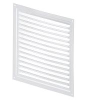 Решетка вентиляционная стальная Era 300х300 мм с сеткой белая