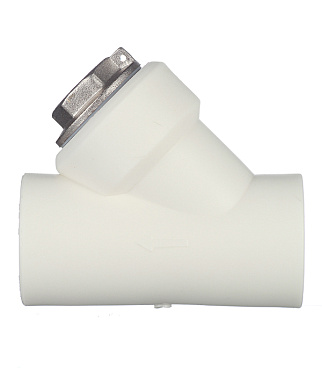 Фильтр полипропиленовый Valtec косой 32 мм В/В сетчатый (VTp.786.0.032)