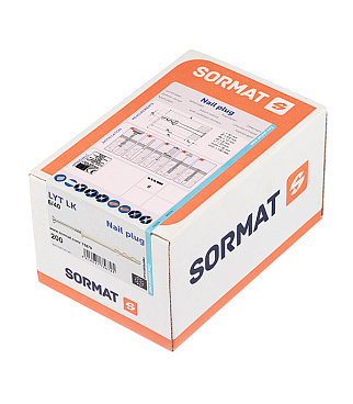 Дюбель-гвоздь Sormat 6x40 мм цилиндрическая манжета нейлон (200 шт.)