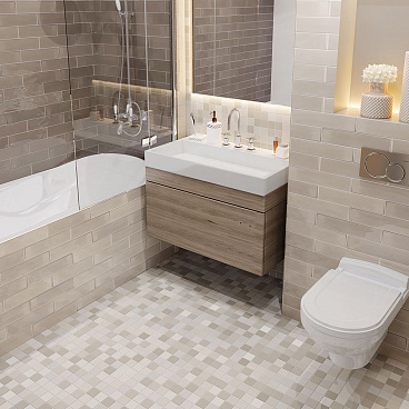 Мозаика Starmosaic LB Mix Antid бежевая керамическая 306х306х6 мм