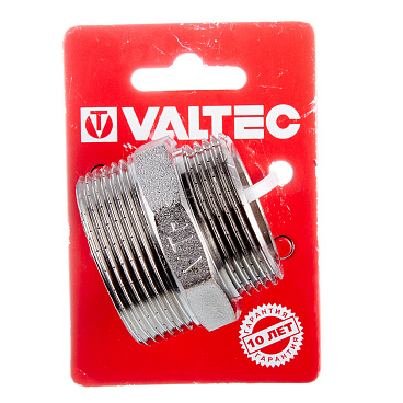 Ниппель переходной Valtec 1 1/2 НР(ш) х 1 1/4 НР(ш) латунный (VTr.580.N.0807)
