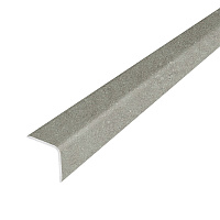 Уголок для плитки скошенный край алюминиевый 2700х20х20 мм бетон классик