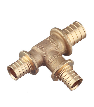 Тройник Stout 20 х 16 х 16 мм латунный (SFA-0014-201616)