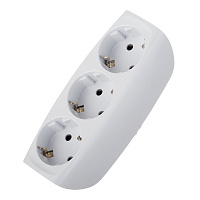 Разветвитель 3 розетки Эра 16 А 220 В 3,5 кВт белый (C0045529)