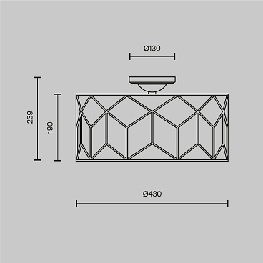 Потолочный светильник Maytoni H223-PL-03-G