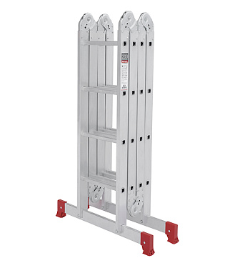 Лестница алюминиевая трансформер четырехсекционная 4 ступени Новая высота бытовая