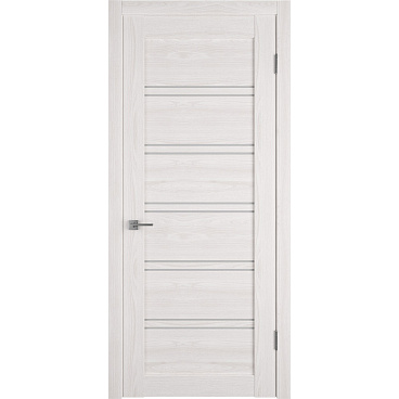 Дверь межкомнатная Лайт 28 700х2000 мм финишпленка 3D day со стеклом с замком и петлями