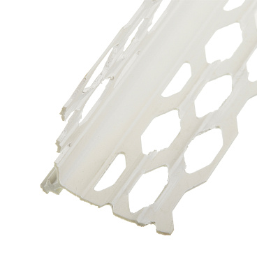 Профиль углозащитный пластиковый 34х34 мм с маяком 6 мм 3 м штукатурный