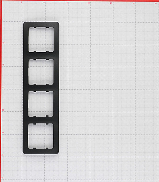 Рамка Hegel Master четырехместная черная (Р404-08)