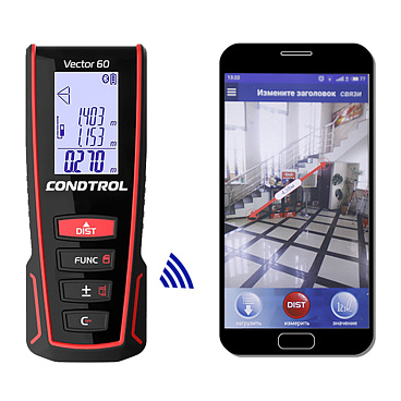 Дальномер лазерный Condtrol Vector 60 60 м (1-4-104)