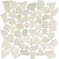 Мозаика Mir Mosaic Natural Paladium белая из натурального камня 305х305х7 мм матовая