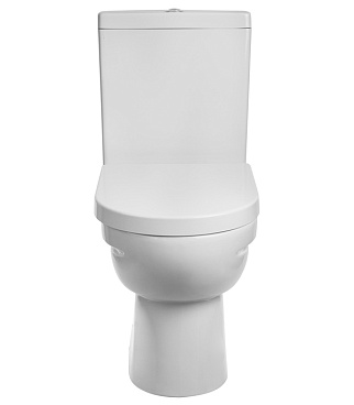 Унитаз-компакт Gesso Home de luxe W103 с горизонтальным выпуском с сиденьем дюропласт микролифт белый (9 015 618)