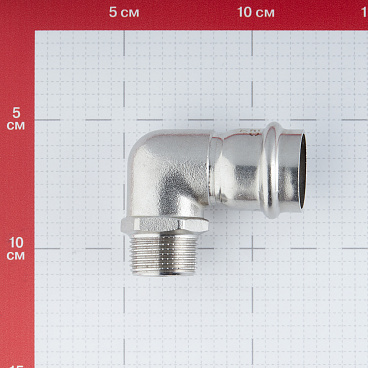 Угол VALTEC (VTi.953.I.002805) 90° 28 мм х 3/4 НР нержавеющая сталь