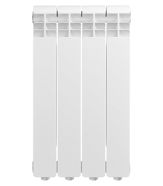 Радиатор алюминиевый Global Iseo 500 мм 4 секции 1" боковое подключение белый