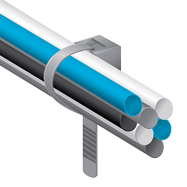 Ремешок для кабеля и труб Европартнер 16-32 мм атмосферостойкий черный (30 шт.)