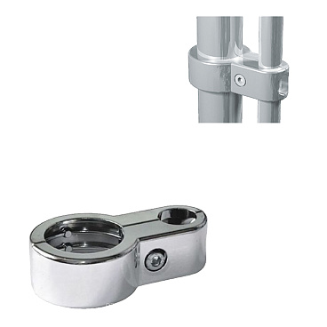 Соединитель для двух труб к системе Joker 50/25 мм хром