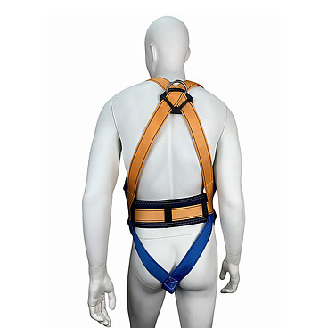 Страховочная система Окапром УСП-2Ж лента оранжевая/синяя (0021)