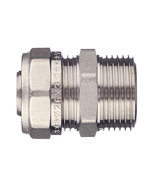 Соединитель прямой VALTEC (VTm.301.N.002606) 26 обж(ц) х 1 НР(ш)