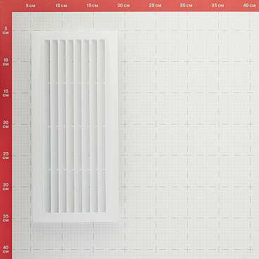 Решетка вентиляционная пластиковая переточная Era ДП 300х135 мм белая