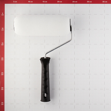 Валик поролон 180 мм d45 мм для водной основы с ручкой Hesler Drezden