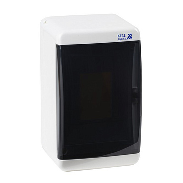 Щит распределительный навесной КЭАЗ OptiBox ЩРН пластиковый IP41 140х132х93,2 мм 6 модулей белый