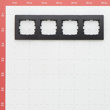 Рамка Lezard Karina четырехместная черный бархат (707-4200-149)