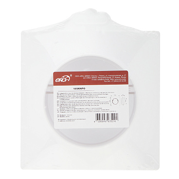 Соединитель для круглых воздуховодов ERA с накладной пластиной с обратным клапаном пластиковый d100 мм