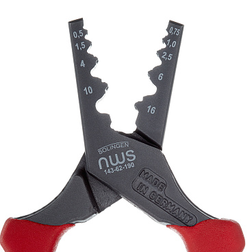 Пресс-клещи NWS для обжима наконечников 0,5-16 кв.мм (143-62-190)