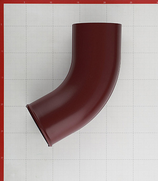 Колено стока Grand Line металлическое d90 мм красное вино RAL 3005