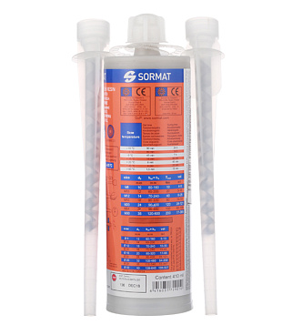 Химический анкер инжекционная масса 410 мл винилэстровая смола Sormat