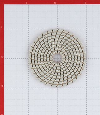 Круг алмазный шлифовальный по камню Trio-Diamond гибкий d100 мм P3000 для мокрого шлифования