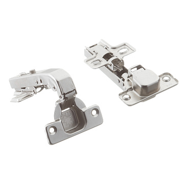 Петля мебельная Click 90° угловая с ответной планкой и доводчиком (2 шт.)