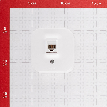 Розетка телефонная Legrand Quteo накладная белая RJ11 (782214)