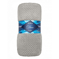 Плед 200х220 см TexRepublic Жаккард микрофибра серый