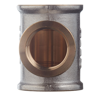 Тройник переходной 3/4 ВР(г) х 1/2 ВР(г) х 3/4 ВР(г) латунный