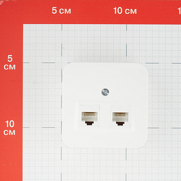 Розетка компьютерная Systeme Electric Blanca накладная молочная 2хRJ45 (BLNIA045452)