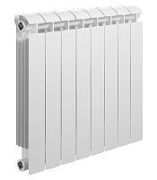 Радиатор биметаллический Global Style Extra 500 мм 8 секций 1" боковое подключение белый