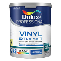 Краска моющаяся Dulux/Luxium Vinyl Extra Matt база BC бесцветная 4,5 л