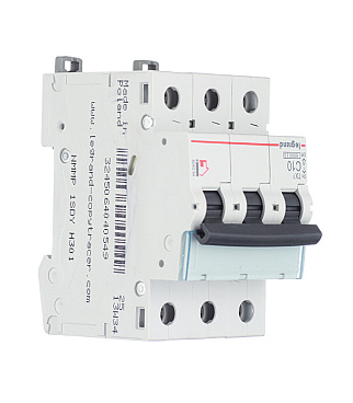 Автоматический выключатель модульный Legrand TX3 3P 10А тип C 6 кА 400 В (404054)