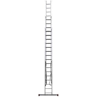 Лестница алюминиевая трансформер трехсекционная 16 ступеней Новая высота профессиональная